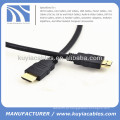 1.5 FEET 0.5M HDMI 1.4v CABO OURO PARA LED LCD TV 1080P 3D ETHERNET HDTV 1.5FT Slim HDMI CABLE
